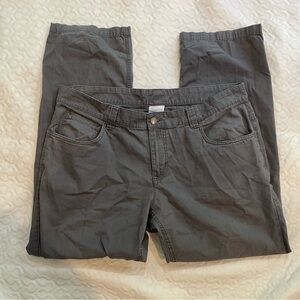 Columbia 38W 32L Gray Lightweight Hiking Pants Outdoor 100% Cotton